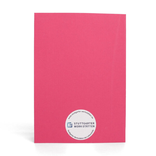 Karte pink Rückseite